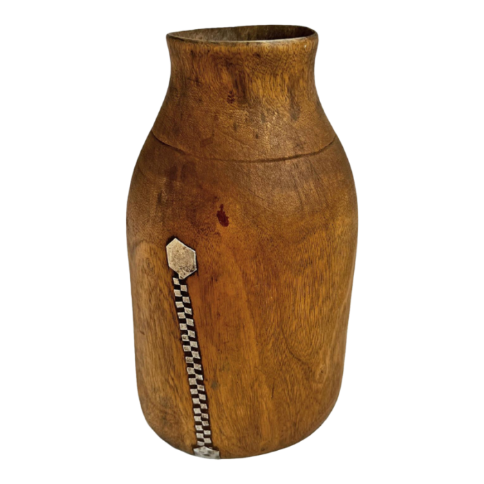 vintage tutsi wood jar 4810