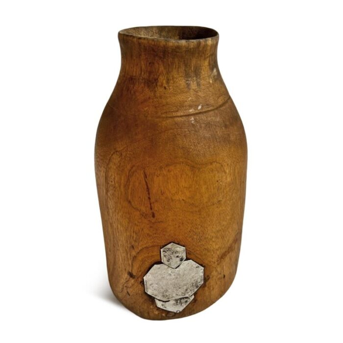 vintage tutsi wood jar 6500