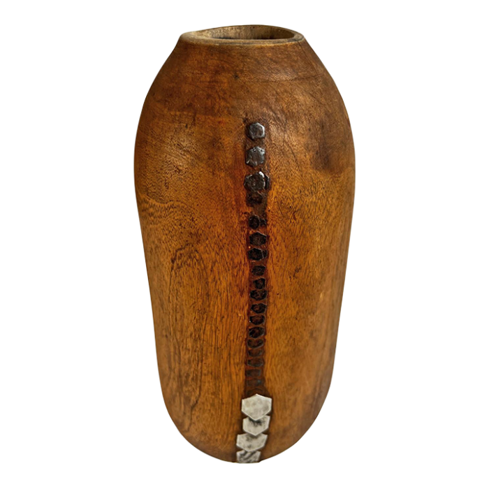 vintage wooden tutsi jar 3236