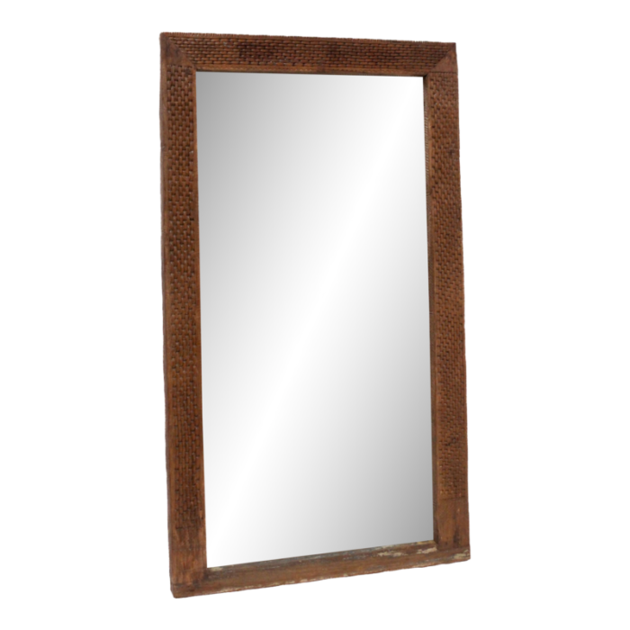 wall mirror natural wood architectural 5671