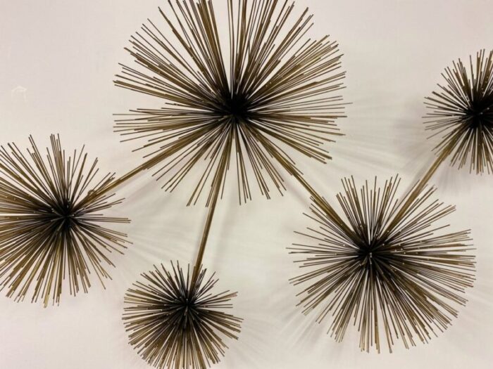 wall mounted starburst sculpture by curtis jere 1970s 10