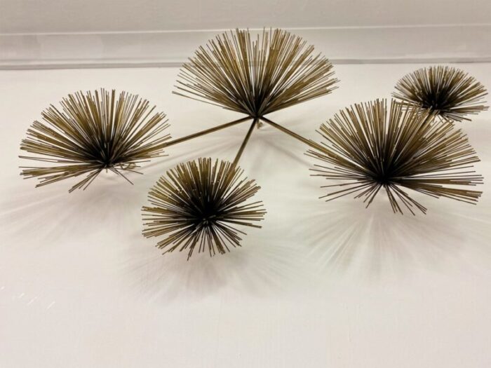 wall mounted starburst sculpture by curtis jere 1970s 4