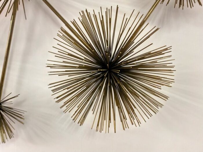 wall mounted starburst sculpture by curtis jere 1970s 6