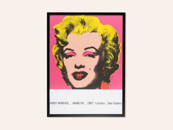 warhol s monroe exhibition plaque 1