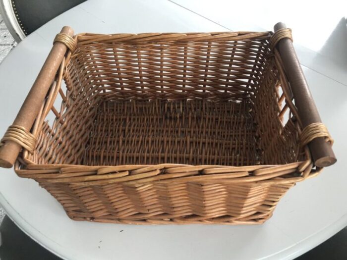 wicker container 1980s 1