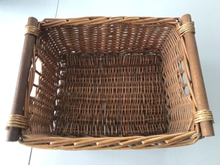 wicker container 1980s 2