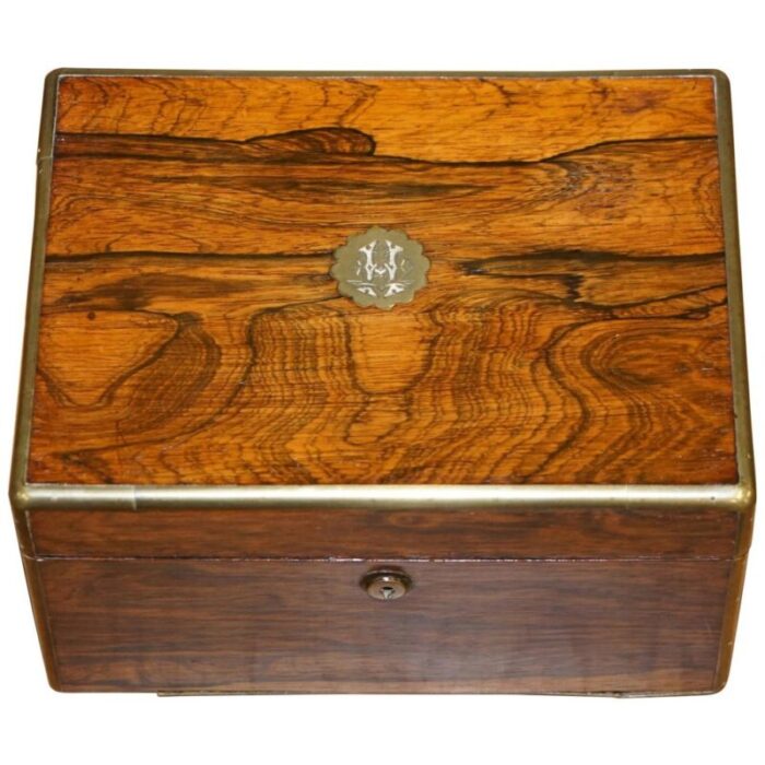 william iv military campaign vanity box in wood by cawston 1836 1