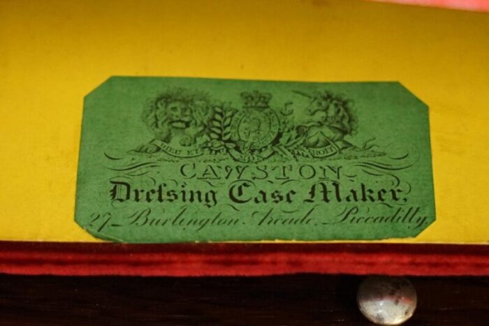 william iv military campaign vanity box in wood by cawston 1836 17