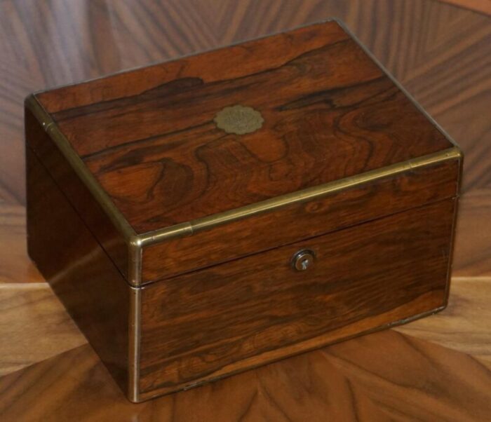 william iv military campaign vanity box in wood by cawston 1836 2