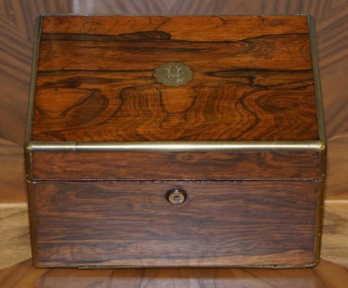 william iv military campaign vanity box in wood by cawston 1836 3