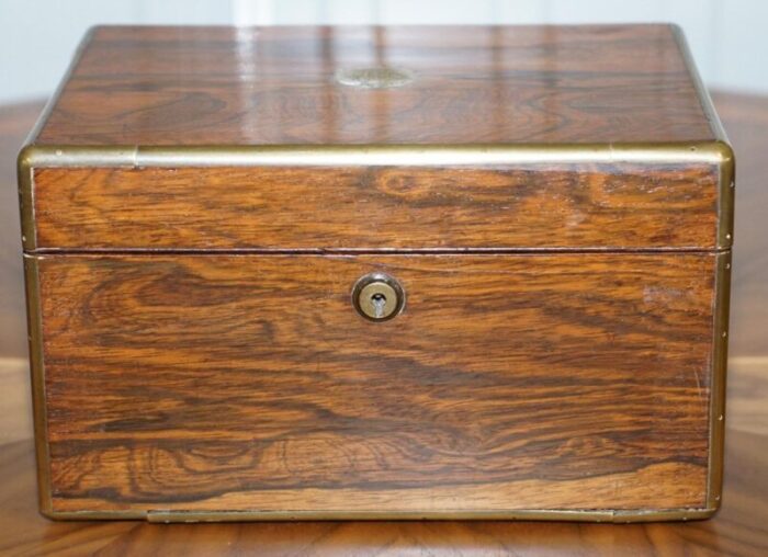 william iv military campaign vanity box in wood by cawston 1836 6