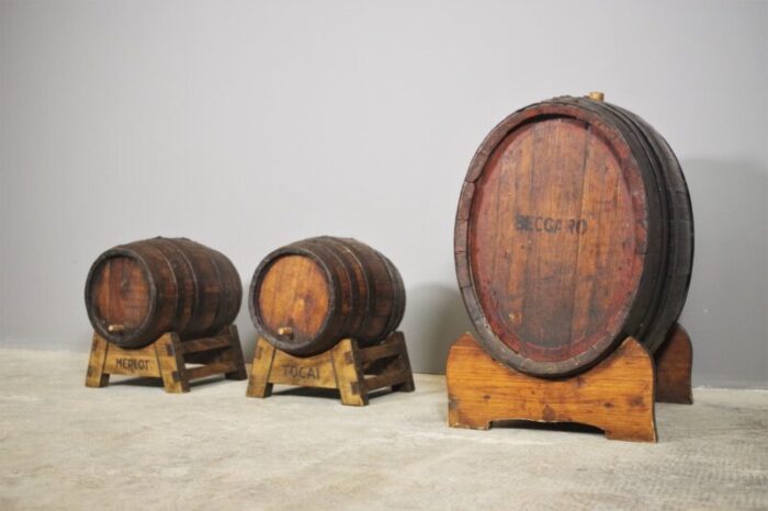 wine barrels 1950s set of 3 1