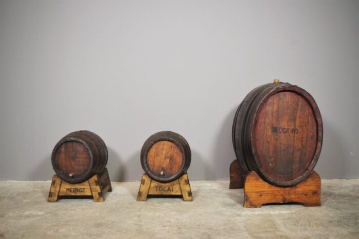 wine barrels 1950s set of 3 2