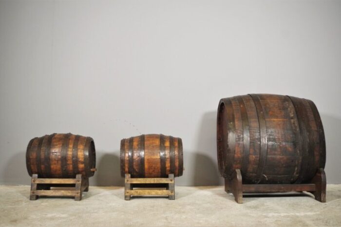 wine barrels 1950s set of 3 3