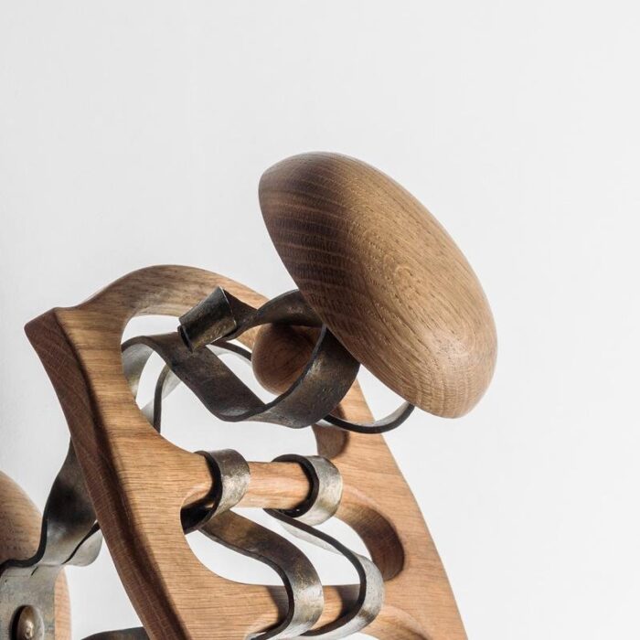 wood and metal calvet hanger by antoni gaudi 2