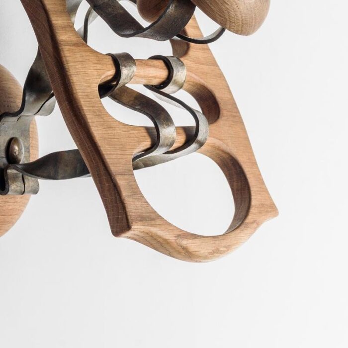 wood and metal calvet hanger by antoni gaudi 3