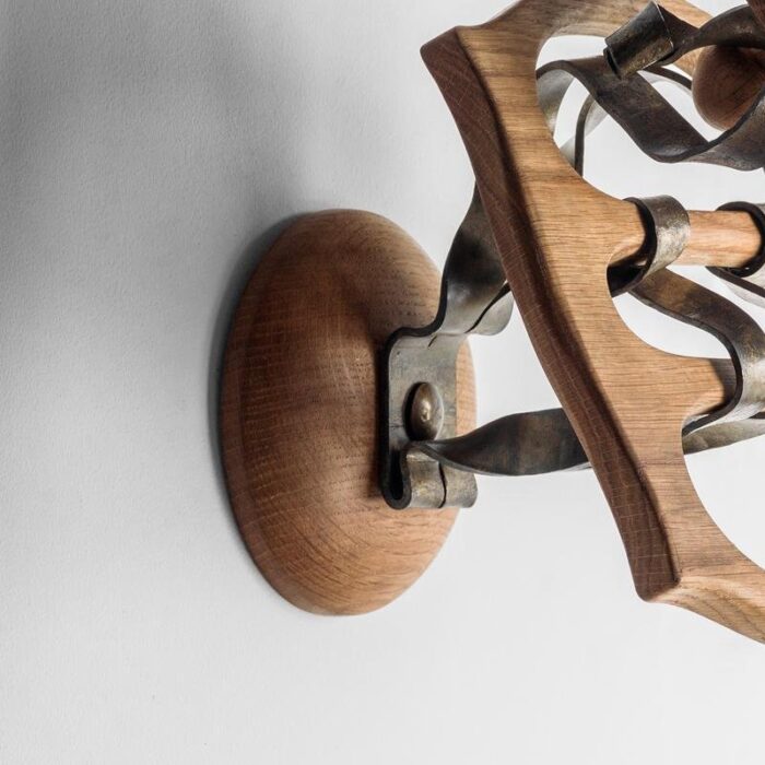 wood and metal calvet hanger by antoni gaudi 4